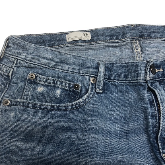 GAP 1969 Mid Rise Distressed Sexy Boyfriend Jeans - Picture 9 of 16